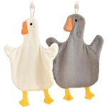 Lot de 2 serviettes � main � s�chage rapide de style canard pour la cuisine � domicile