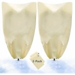 2pc voile hivernage plante , bache d'hivernage rouleau, sac vegetaux jardin, housse de protection tomate ...