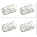 Lot de 4 crapaudine de gouttière en aluminium, filtres de gouttière flexible et durable pour maison avant ... Lot de 4 crapaudine de gouttière en aluminium, filtres de gouttière flexible et durable pour maison avant ...