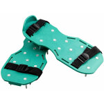 Aerateur pelouse - 2x chaussure a clou ragreage avec semelles et pointes de 25 mm - chaussure gazon rglables ...