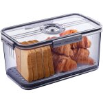 Boîte à pain hermétique pour comptoir de cuisine, récipient de stockage de pain avec couvercle, récipient ... Boîte à pain hermétique pour comptoir de cuisine, récipient de stockage de pain avec couvercle, récipient ...