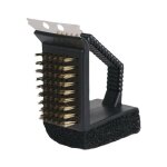 Brosse de barbecue pour le nettoyage du gril - brosse de nettoyage pour barbecue en acier inoxydable ...