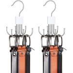 Cintre de ceinture, organisateur de ceinture pour placard, rotation  360 , peut contenir jusqu' 48 ...