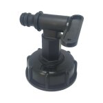 Raccord robinet pour cuve 1000l(noir)