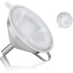 Entonnoirs en acier inoxydable 5 pouces / 13 cm entonnoir cuisine avec anse filtre et filtre 200 mesh ... Entonnoirs en acier inoxydable 5 pouces / 13 cm entonnoir cuisine avec anse filtre et filtre 200 mesh ...