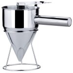 Entonnoir � p�tisserie en acier inoxydable, entonnoir de piston en acier inoxydable dispensateur de p�te ...