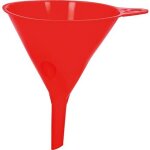 Entonnoir sans tamis hd - pe 120 mm avec ?illet, rouge