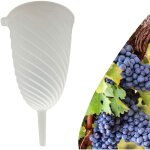 Entonnoir torsadé pour filtrer le vin et les spiritueux, Ø 15 cm, capacité 2 litres, en plastique alimentaire ... Entonnoir torsadé pour filtrer le vin et les spiritueux, Ø 15 cm, capacité 2 litres, en plastique alimentaire ...