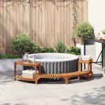 Entourage de bain � remous marron 252 x 112 x 55. 5 cm