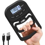 Entraîneur de force de prise de 396lbs / 180kg, dynamomètre électronique rechargeable à main, testeur ... Entraîneur de force de prise de 396lbs / 180kg, dynamomètre électronique rechargeable à main, testeur ...