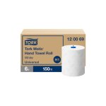 Le plus de l'entretien - tork matic® rouleau d'essuie - mains blancs h1 (6x1) 120069 Le plus de l'entretien - tork matic® rouleau d'essuie - mains blancs h1 (6x1) 120069