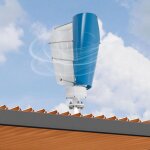 �olienne 100 w 24 v, kit d'�olienne verticale pour la maison avec contr�leur, 2 lames en alliage d'aluminium, ...