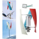 �olienne verticale, kit g�n�rateur �olien, g�n�rateur �olien vertical avec roue � vent auxiliaire 24 ...