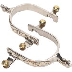 Eosnow 1 paire d'�perons de cheval en acier inoxydable, style western cowboy, pour homme et femme, avec ...