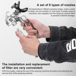 Eosnow accessoires de machine de pulv�risation sans air de mastic de peinture au latex, ensemble de filtres ...