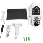 Eosnow - cam�ras de s�curit� solaires d'ext�rieur, double objectif 2 mp, kit de surveillance wi - fi ...