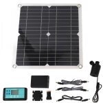 Decdeal kit pompe  eau solaire 50w, panneau solaire 22w, pompe de fontaine  eau avec botier de batterie, ...