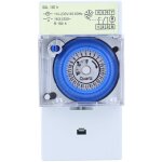Eosnow - decdeal minuterie mcanique sul181h 24h modulaire interrupteur relais 110 - 230v 16a