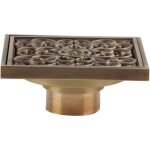 Eosnow - grille de couverture de crpine de vidange de dchets de salle de bains de drain de sol de douche ...