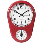 Eosnow horloge murale rouge � piles, bureau de chambre suspendu pour cuisine salon