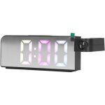 Eosnow horloge de projection led, grand �cran, alarme � grande police, affichage 12h 24h, 3 niveaux de ...