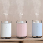 Eosnow humidificateur en pierre de sel en cristal, lumi�re color�e, brume de 260 ml, portable, silencieux, ...
