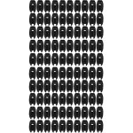 Eosnow - isolateur de clture lectrique, 100 pices, rsistant aux intempries, tube carr abs, pour ...