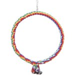 Jeffergarden anneau en corde de coton pour oiseaux, jouet color, balanoire pour perroquets, perruches, ...
