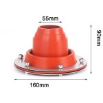 Eosnow kit de cric de po�le pour tente, toit flexible, tube de toiture en m�tal en silicone, clignotant, ...