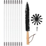 Eosnow kit de ramonage de chemin�e, outils de nettoyage multifonctionnels avec 9 tiges flexibles en nylon, ...