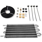 Eosnow - kit de refroidissement d'huile de transmission � distance pour voiture, 6 rang�es, convertisseur ...