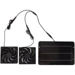 Eosnow kit de ventilateur  nergie solaire tanche portable 10w 12v pour poulailler serre chien maison ...