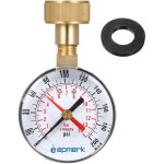 Eosnow manom�tre 2 - 1 / 2 , manom�tre de test de pression d'eau, tuyau femelle 3 / 4 , 0 - 200psi, avec ...