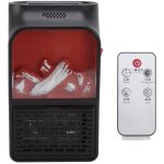 Eosnow mini chauffe - flamme 1000w ptc en c�ramique, chauffage rapide, chemin�e portable silencieuse ...