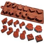 Eosnow moule de nol en silicone pour chocolat, cuisson antiadhsive