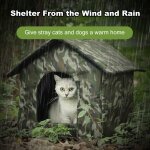 Eosnow niche d'ext�rieur pour chat et chien errant, int�rieur et utilisation, pare - vent et pluie, tissu ...