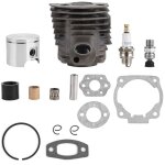 Eosnow piston de cylindre de 46 mm avec kit de joints pour moteur husqvarna 50, 51, 55 rancher nikasil ...