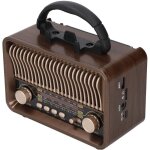Eosnow radio r�tro vintage portable am ??fm sw bluetooth 5. 4, batterie 1200mah avec antenne type c, ...