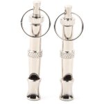 Eosnow - sifflet ultrasonique d'acier inoxydable de 2 pices, outil portatif de formation d'entraneur, ...