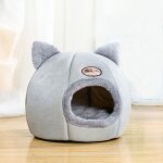 Eosnow tente pour animal domestique - lit grotte pour chats / petits chiens - tente 2 en 1 en velours ...