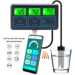 Eosnow - testeur de qualit� de l'eau pour aquarium, moniteur wifi multifonctionnel de haute pr�cision ...