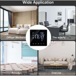 Eosnow - thermostat intelligent wifi, contrleur de temprature pour le chauffage de l'eau, cran lcd, ...