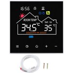 Eosnow thermostat intelligent wifi pour maison, affichage lcd, 16a, chauffage lectrique, gaz, contrleur ...