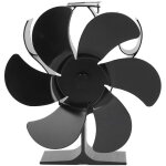 Eosnow - ventilateur de po�le � 6 lames aliment� par la chaleur r�sistance aux hautes temp�ratures auto ...