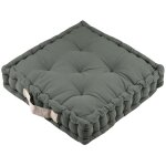 Epais coussin de sol en coton uni vert Epais coussin de sol en coton uni vert