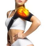 paulire chauffante avec 3 niveaux de chaleur, bandoulire lectrique rglable, paulire pour homme ...