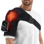 �pauli�re chauffante avec vibration, massage epaule bandouli�re �lectrique r�glable, �pauli�re pour support ...