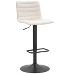 Epikasa - lot de 2 tabourets hauts mf444, métal, contreplaqué, Éponge, polyester, noir, blanc, 43x49, ... Epikasa - lot de 2 tabourets hauts mf444, métal, contreplaqué, Éponge, polyester, noir, blanc, 43x49, ...