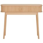 Epikasa - table console nikko, mdf, bois, marron, 30x100x80, 5 cm
