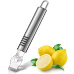 �plucheur de citron professionnel, zesteur de citron avec couteau � cannelle, rasoir � citron en acier ...